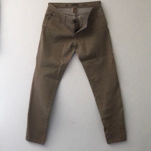 Khaki Low Rise Skinny Jeans